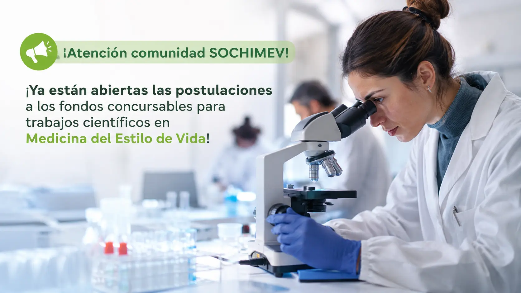 SOCHIMEV abre postulaciones a fondos concursables para impulsar investigación en Medicina del Estilo de Vida