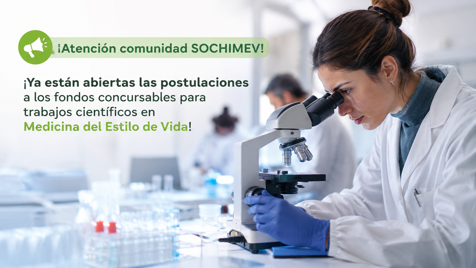 SOCHIMEV abre postulaciones a fondos concursables para impulsar investigación en Medicina del Estilo de Vida