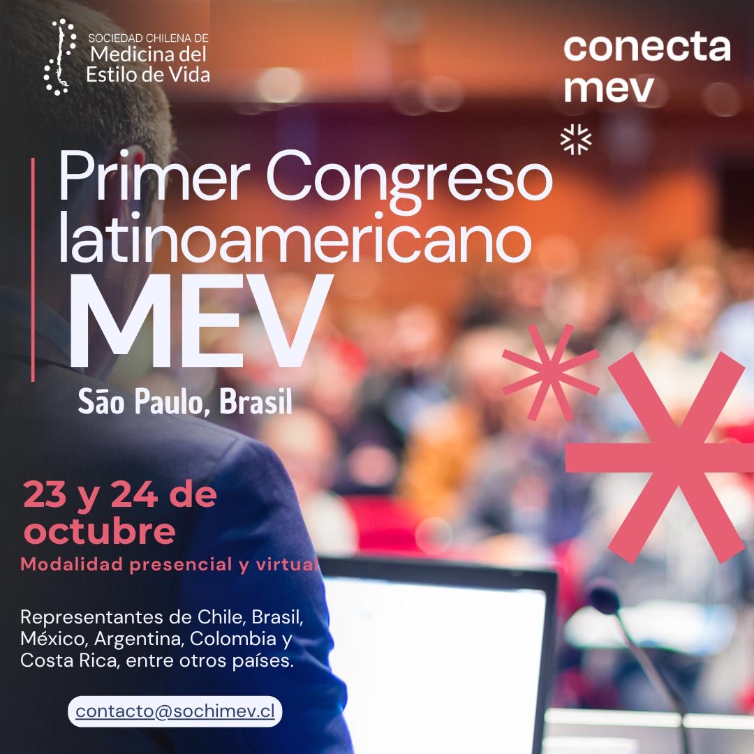 SOCHIMEV invita a ser parte del I Congreso Latinoamericano de Medicina del Estilo de Vida 2026